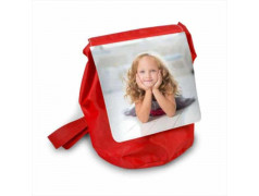 Sac à dos enfant personnalisé en toile rouge