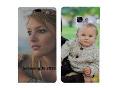 Etui à rabat personnalisé RECTO VERSO  Samsung Galaxy J8 (2018)