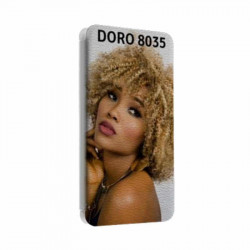 Etui rabattable personnalisable pour Doro 8035