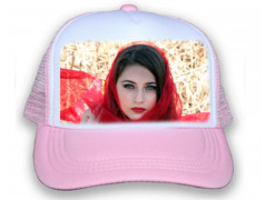 Casquette rose à personnaliser