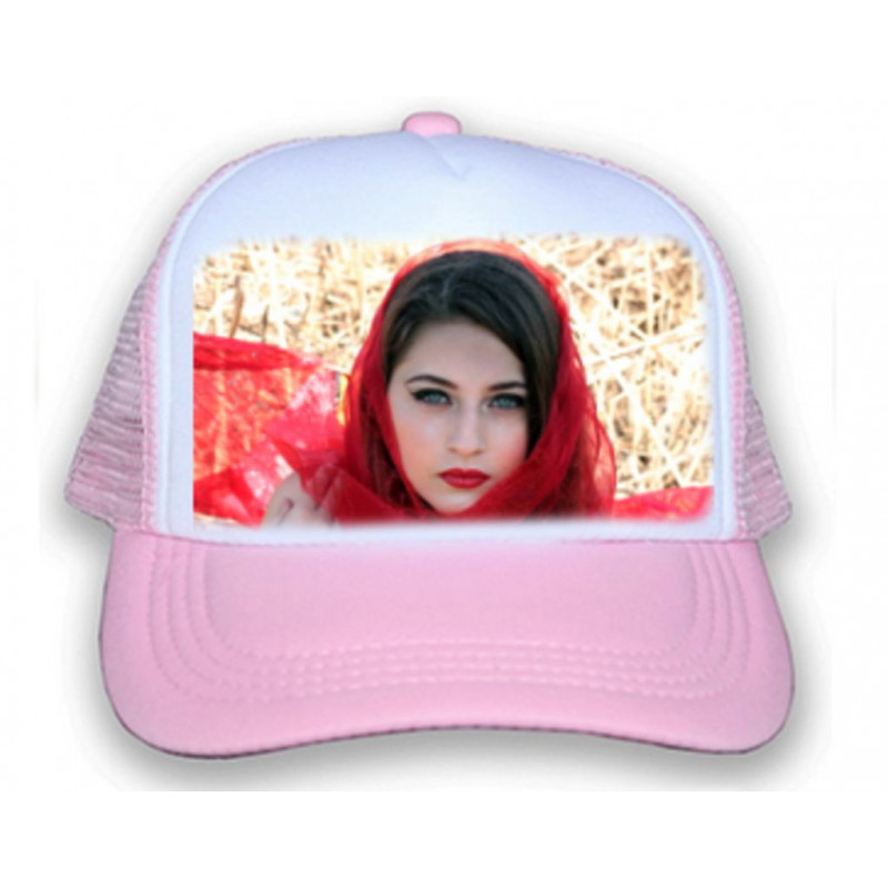 Casquette rose à personnaliser