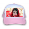 Casquette rose à personnaliser