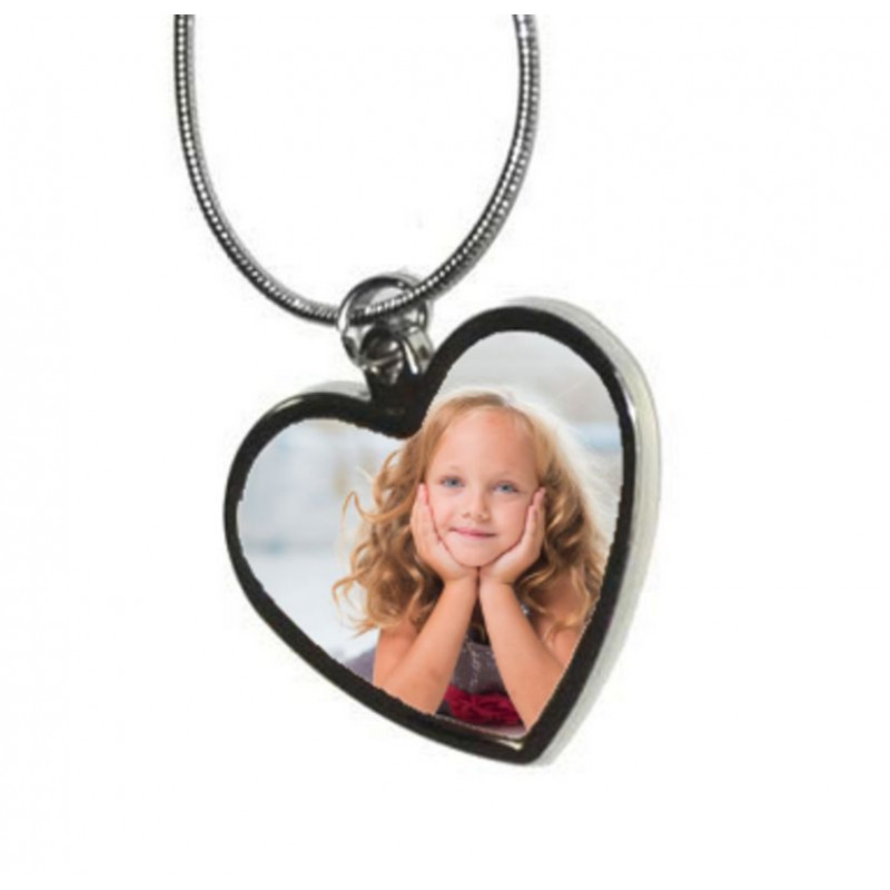 Pendentif à personnaliser en forme de coeur