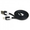 CÂBLE USB LUXE NOIR ET BLANC POUR IPHONE, IPAD ET IPOD