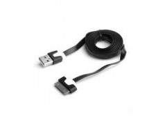 CÂBLE USB LUXE NOIR ET BLANC POUR IPHONE, IPAD ET IPOD