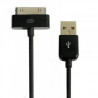 CÂBLE USB NOIR POUR IPHONE, IPAD ET IPOD